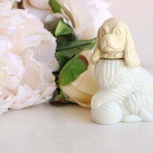 Vintage 1970s Perfume, Avon Lady Spaniel Dog in Moonwind Cologne, Fragrance